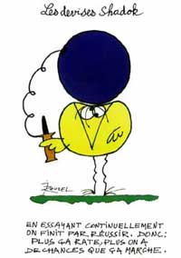 Se tromper, essayer, recommencer, ...